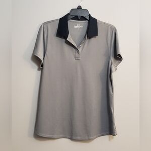 Vineyard Vines Womens Navy Pique Polo Shirt Size L
